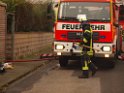 Feuer 3 Reihenhaus komplett ausgebrannt Koeln Poll Auf der Bitzen P400
